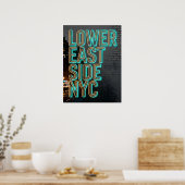 Lower East Side NYC Poster (Küche)