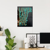Lower East Side NYC Poster (Heimbüro)