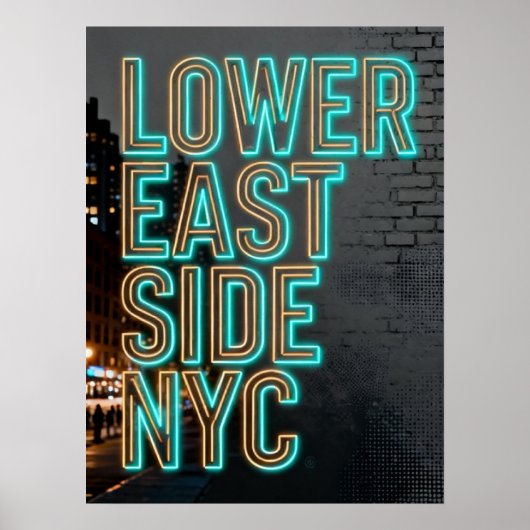 Lower East Side NYC Poster (Vorne)