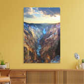 Lower Falls from Artist's Point Leinwanddruck (Insitu (Wohnzimmer))