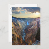 Lower Falls from Artist's Point Postkarte (Vorne/Hinten)