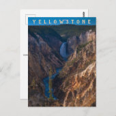 Lower Falls Grand Canyon des Yellowstone Postkarte (Vorne/Hinten)