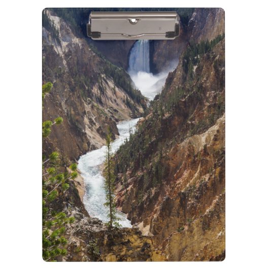 Lower Falls Yellowstone Klemmbrett (Vorderseite)