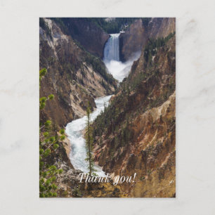 Lower Falls Yellowstone Postkarte