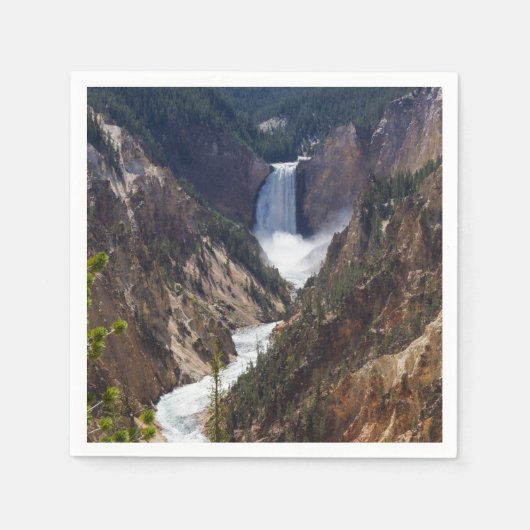 Lower Falls Yellowstone Serviette (Vorderseite)