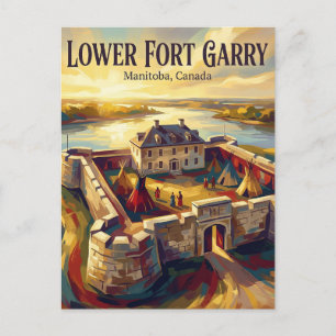 Lower Fort Garry Kanada Postkarte