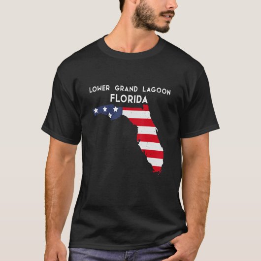Lower Grand Lagoon Florida USA Staat America Train T-Shirt (Vorderseite)