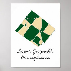 Lower Gwynedd, PA Archival Matte Poster