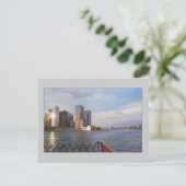 'Lower Manhattan at Sunset' Postcard Postkarte (Stehend Vorderseite)