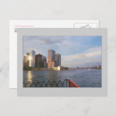 'Lower Manhattan at Sunset' Postcard Postkarte (Vorne/Hinten)