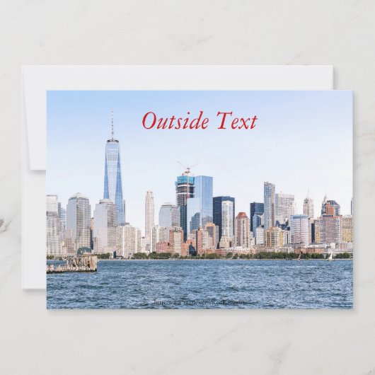 Lower Manhattan Color Sketch Einladung (Vorderseite)