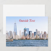 Lower Manhattan Color Sketch Einladung (Vorne/Hinten)