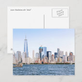 Lower Manhattan Color Sketch Postcard Postkarte (Vorne/Hinten)