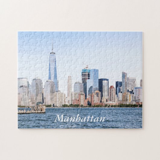 Lower Manhattan-Farbskizze-Puzzlespiel Puzzle (Horizontal)