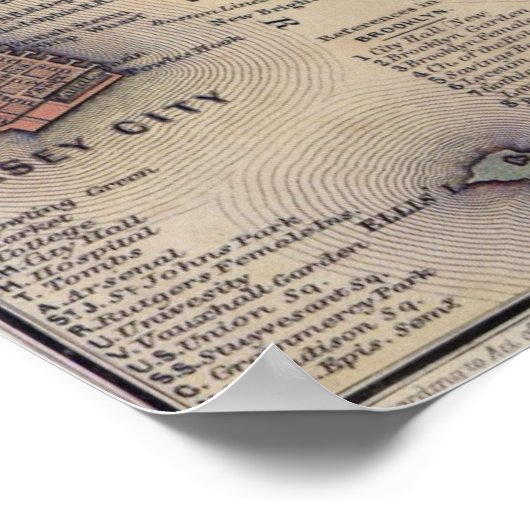 Lower Manhattan Poster (Ecke)