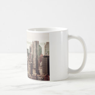 Lower Manhattan-Skyline - Ansicht von der Kaffeetasse