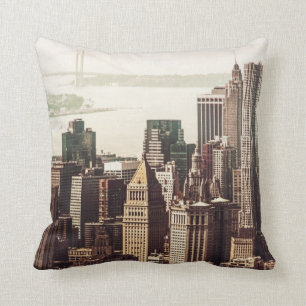 Lower Manhattan-Skyline - Ansicht von der Kissen