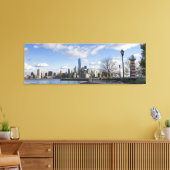 Lower Manhattan Skyline mit Lighthouse Triptych Leinwanddruck (Insitu (Wohnzimmer))