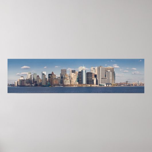 Lower Manhattan Skyline Panoramic 2006 Print Poster (Vorne)