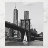 Lower Manhattan Weinetikett (Einzelnes Label)