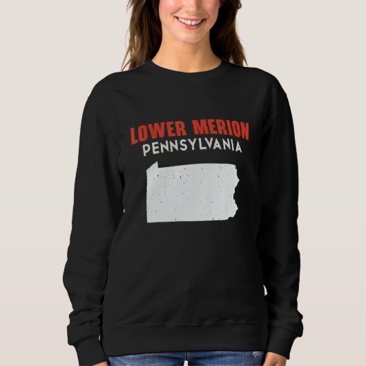Lower Merion Pennsylvania USA State America Travel Sweatshirt (Vorderseite)