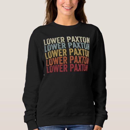 Lower Paxton Pennsylvania Lower Paxton PA Retro Vi Sweatshirt (Vorderseite)