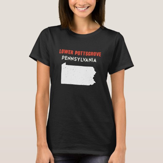 Lower Pottsgrove Pennsylvania USA State America Tr T-Shirt (Vorderseite)