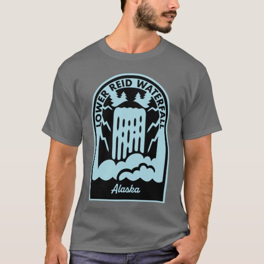 Lower Reid Falls Alaska T-Shirt (Vorderseite)