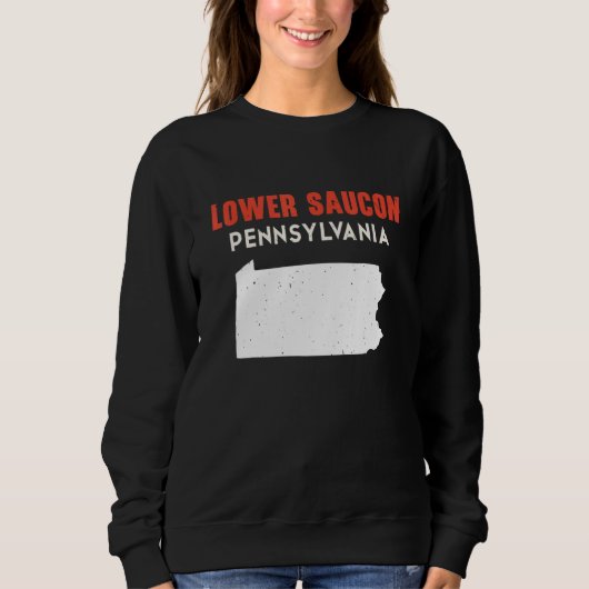 Lower Saucon Pennsylvania USA State America Travel Sweatshirt (Vorderseite)