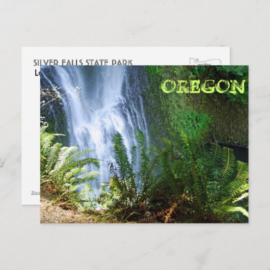 Lower South Falls Postkarte (Vorne/Hinten)