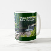 Lower Tahquamenon Falls Staat Park, MI Kaffeetasse (VorderseiteRechts)
