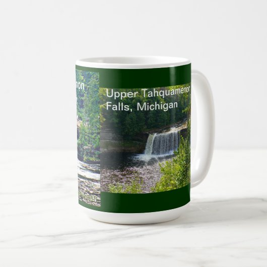 Lower Tahquamenon Falls Staat Park, MI Kaffeetasse (VorderseiteRechts)