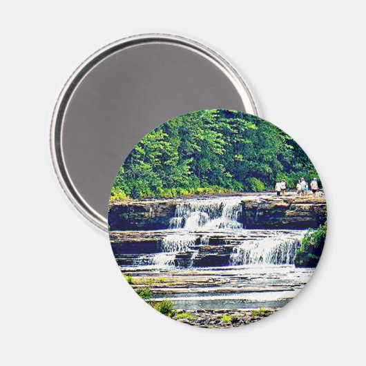 Lower Tahquamenon Falls Staat Park, Michigan Magnet (Vorderseite/Rückseite)