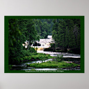 Lower Tahquamenon Falls Staat Park, Michigan Poster
