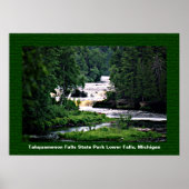 Lower Tahquamenon Falls Staat Park, Michigan Poster (Vorne)