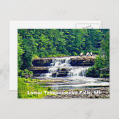 Lower Tahquamenon Falls Staat Park, Michigan Postkarte (Vorne/Hinten)
