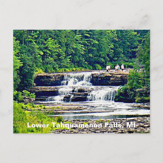 Lower Tahquamenon Falls Staat Park, Michigan Postkarte (Vorderseite)