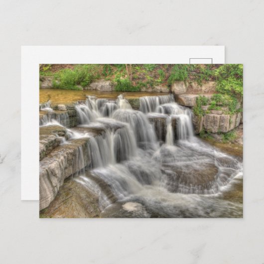 Lower Taughannock Falls, New York Postkarte (Vorne/Hinten)