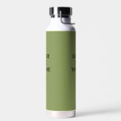 Lower the Volume Sage Green Water Bottle | Bamboo  Trinkflasche (Links)