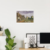 Lower Ward mit Blick auf die St. George's Kapelle Poster (Heimbüro)