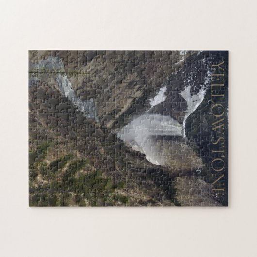 Lower Yellowstone Falls Yellowstone Nationalpark Puzzle (Horizontal)