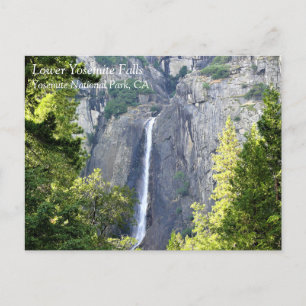 Lower Yosemite Falls, Yosemite National Park, CA P Postkarte