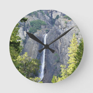 Lower Yosemite Falls, Yosemite National Park, CA Runde Wanduhr