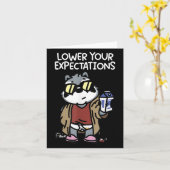 Lower Your Expectations Karte (Gelbe Blume)