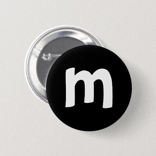 Lowercase Alphabet Button (Vorne & Hinten)