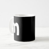 Lowercase Alphabet Kaffeetasse (Vorderseite Links)