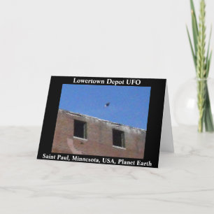 "Lowertown Depot UFO" Geburtstagskarte Karte