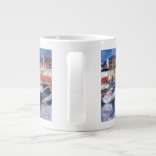 Lowestoft-Harbour View Jumbo-Tasse (Rückseite)