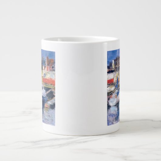Lowestoft-Harbour View Jumbo-Tasse (Vorderseite)