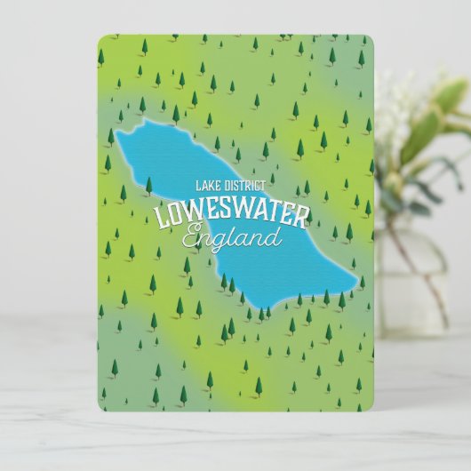 Loweswater Lake, Lake District, Reiseplan. (Stehend Vorderseite)